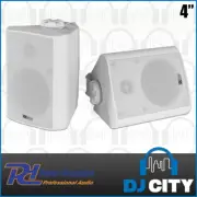 Power Dynamics BC40V White Speaker Pair 100V 8 Ohm 4" Inch 100W - IPX5