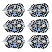 6Pcs Dart Shaft Rings,PET Unique Design Dart Accessory(Silver Tone)