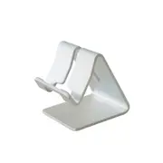 Alloy Steel Table Phone Holder Metal Anti-slip Cell Phone Holders Desk Mount Phone Stand for Phone Silver