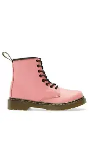 Dr. Martens Kids 1460 J Romario Leather Ankle Boots Acid Pink US 11