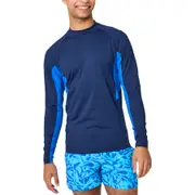 Wave Zone Men's Colour Block Rashie - Navy