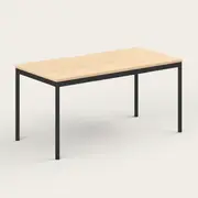 [Recess] Everyday Desk, Small - 120W x 60D x 75H (cm) / Maple / Black