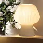 Mushroom Table Lamp - Small Bedside Nightlight with Dimmable Stepless, Stylish