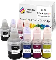 [Cartridge Planet] 8 Pack (2BK,2C,2M,2Y) Compatible Ink for Canon GI-60 GI60 for Canon G6060 G6065 G7060 G7065