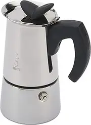 Bialetti Musa 4 Cup Espresso Coffee Maker, Silver