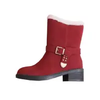 在飛比找蝦皮商城優惠-鞋鞋俱樂部 可反摺中筒雪靴 999-FSL912 紅色
