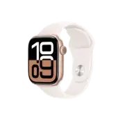 Apple Watch Series 10 42mm GPS Rose Gold Aluminium Case with Sport Band S/M Ligh