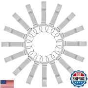 cnomg 16 pcs Metal Bottle Opener, Split Key Ring Chain Keychain Bulk Aluminum