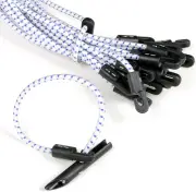 20pc Elastic Bungee Tie & Toggle Set 12" Elastic Shock Cords Tie Down Bungees