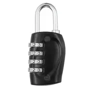 Combination Lock, 4 Digit Outdoor Padlock Waterproof Locker Lock, Black