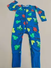 Bonds Baby Long Sleeve Zip Zippy Wondersuit Romper size 00 Perfectly Imperfect