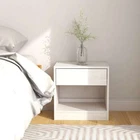 vidaXL Bedside Cabinet White 40x31x40 cm Solid Pinewood 2BB
