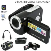 2" LCD 1080P Digital Video Camera Camcorder 16MP 16X Zoom Mini DV Camera Black