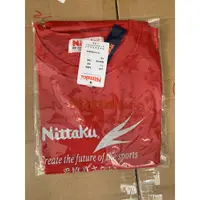 在飛比找蝦皮購物優惠-桌球孤鷹~~正品Nittaku球衣 桌球衣 型號3465紅色