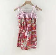 NWT Sassy Chic Boutique Girls Floral Romper Size 10