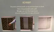 Michael Graves Decorative Oak-Leaf Fireplace Screen w/ Leather Handles - Target
