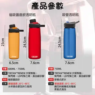 美國CAMELBAK 成人戶外直飲運動水瓶 / 吸管咬嘴水杯 600ml 750ml 成人吸管咬嘴 喝水杯 水壺 水瓶