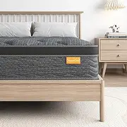 Sweetlove Queen Mattress | Innerspring Hybrid Mattresses | High Density Foam Comfort Euro Top with 3D Air Mesh Pain Relief Mattress