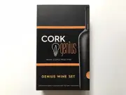 Cork Genius Wine Opener Set (4-piece) Cutter, Opener, Decanter, Sealer. New. NIB