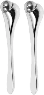VALICLUD 2PCS Eye Massager Roller Tool for Dark Circles and Puffiness Relief Sturdy and Design for Skincare and Wrinkle Reduction for Routine