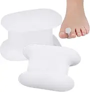 Toe Separators for Big Toe - Alignment Straightening Gel Toe Corrector - Restoring Toe Spacer for Overlapping Toe Reusable Correcting Tool for Hammer Toe