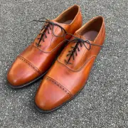 Allen Edmonds Byron Shoes Men's Size 11.5 in Bourbon New In Partial Box READ