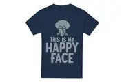 SpongeBob SquarePants Mens Happy Face T-Shirt (Navy) - UTTV6794