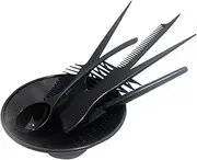 Healeved Complete Hair Dye Kit Brush Bowl Applicator Root Comb 6pcs Set for Diy Coloring