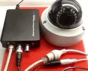 Ethernet Over Coax converter, coax to ethernet ip camera, 12 vdc out