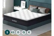 ALFORDSON Mattress Bed Euro Top Spring Foam Bedding 23CM Medium Firm