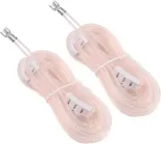 2 Pack 300 Ohm FM Antenna T Shape Dipole Radio Ant with Spade Terminal