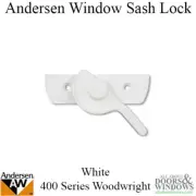 Andersen Sash Lock Double Hung Window 400 Series Woodwright Window White Lock