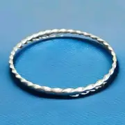 Erick's Sterling Silver 8 in. size Twisted Bangle Bracelet Taxco.925
