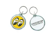 Mooneyes Keyring Yellow With Moon Logo & Mooneyes California, Each