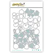 Honey Bee Bold Background- Pumpkin Patch Honey Cuts Die : Falloween Collection
