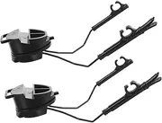 GRIRIW 1Pair Professional Helmet Rail Headphone Rack Multi Functional Adapter for Outdoor Use Lightweight and Easy to Install for Headphones