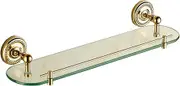 TBKBZTLALX All Copper Gold Towel Rack Set European Bathroom Towel Holder Bathroom Hardware Pendant Accessories Organazer Towel Rack(Single Deck Vanity)