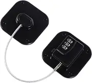 DOITOOL Mini Fridge Lock Digital Password Safety Lock for Freezer Doors No Drilling Adhesive Installation Durable Material for Cabinets Windows Black