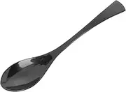 FUNNETOYU Stainless Steel Tableware Black Titanium Plated Dinner Spoon Elegant Mirror Finish for Home Hotel Use Lightweight Easy to Clean Cutlery