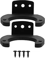 Milisten 2Pcs Wireless Microphone Hook Metal Silicone Wall Mount Mic Hanger for Organizing Compact Design for Space Saving Suitable for Various Microphone Types