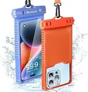 Niveaya Waterproof Phone Pouch, Waterproof Phone Case Compatible for iPhone 15 14 13 12 Pro Max Up to 7", IPX8 Cellphone Kayak Accessories, Travel Essentials 2Pack
