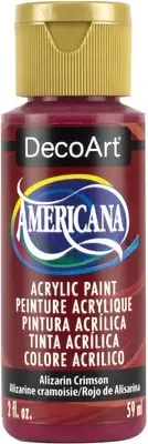 DecoArt Americana Acrylic Paint 2oz-Alizarin Crimson Semi-Opaque DA-179