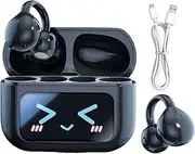 Earbuds with Screen,Smart Wireless Headset Waterproof - AI Translation Sports Clip Earplugs Noise-Cancelling Audio Audio Earphones for Daily Use Commute Work Adventures Exercise Outdoor Gym Home Trave