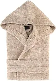 [Top Towel] Unisex Bathrobe - Shower Bathrobe for Men or Women - Bathrobe with Hood - 100% Cotton - 500 g/m2 - Terry Robe
