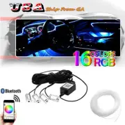Bluetooth Phone APP Control RGB Car Interior Decor Atmosphere Neon Light Strip