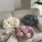 Office Decor Seat Cushion Soft Polyester Fabric Handmade Knotting for Home Chair