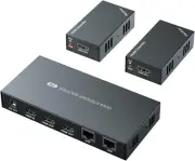 1x2 HDMI Extender Splitter 1080P@60Hz, 50m Over Cat 5E/6/7 - Full HD Solution