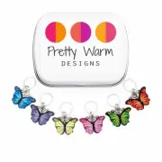 Beautiful Butterflies Knitting Stitch Marker Set with Storage Case | Handmade...