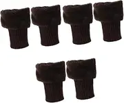 Ipetboom 3 Pairs Autumn and Winter Furry Boot Covers European and American Short Woolen Warm Socks Covers Fashionable Ladies Beautiful Leg Shoe Covers Boot Women Winter Acrylic Coffee