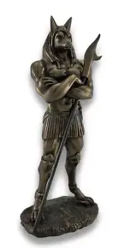 Egyptian God Anubis Statue Deity Jackal Figurine